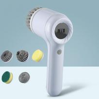 With 5 Brush Head USB Electric Rotary Scrubber Cleaning Brush  Electric cleaning brush For Kitchen Bathtub Tile Scrubber balta