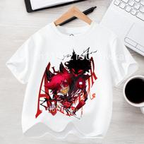 Helluva Hazbinhotel VOX Print T-shirt Hip Hop 3-12 Y Boys  Girls Streetwear Short Sleeve Loose Kids Cotton Tshirts Cartoon Tees 100