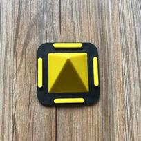 Mobile Mutifunction Stand Pyramid Shape Silicone Phone Holder Navigation Desktop geltona