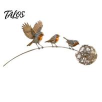 Unique Outdoor Garden Accent Animal Stake, Rustic Yard Art Decorations with Dandelion Accent, Metal Decorative Sculpture for Lawn Patio Flower Bed And 1pc A