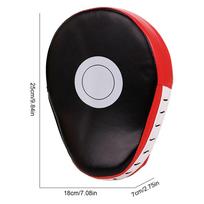 Boxing Pads Curved Focus Punching Mitts Training Hand Target Pads Gloves Training Focus Pads for Kickboxing raudona