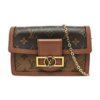 [Pre-Owned] Louis Vuitton Dauphine Chain Wallet 'Brown Monogram Reverse Canvas' - Good #1EMBVLV ONE SIZE
