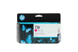 HP 738 rašalo kasetė, purpurinė (magenta), skirta HP DesignJet spausdintuvams (MPN 498N6A)