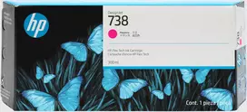 HP 738 300 ml rašalo kasetė, purpurinė, skirta HP DesignJet T850/T950