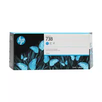 HP 738 300 ml Cian dažų kasetė su spausdinimo galvute