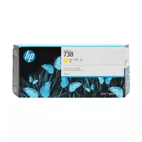 HP 738 300 ml geltona „DesignJet“ rašalo kasetė su spausdinimo galvute