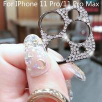 Bling metalinis blizgantis telefono fotoaparato objektyvo apsauginis dėklas, skirtas IPhone 14 13 11 Pro Max Iphone11 Iphone 11Pro fotoaparato objektyvų apsauginis dangtelis iphone 11 juoda