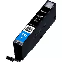 Canon CLI-551C kasetė su ciano rašalu, standartinė talpa, 1 vnt., 304 puslapiai