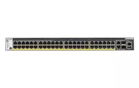 NETGEAR M4300-52G-PoE+ 550W PSU valdomas L2/L3/L4 Gigabit Ethernet (10/100/1000) „Power over Ethernet“ (PoE+) 1U juodas