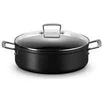 Le Creuset kietintos nelimpančios keptuvės-sautė su stikliniu dangčiu 28 cm
