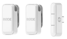 Klipinis mikrofonas RØDE Wireless Micro – belaidis USB lavalier, 20–20000 Hz, 24 bitų, 100 m atstumas, baltas