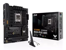 Motininė plokštė ASUS TUF GAMING B650-PLUS WIFI — AMD B650, Socket AM5, ATX, DDR5, 4 DIMM, Wi‑Fi 6, 2.5Gb LAN, 3x M.2