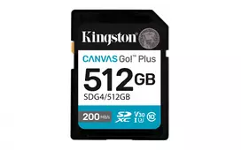 Kingston Canvas Go! Plus 512GB SDXC atminties kortelė (SDG4/512GB)
