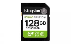 Kingston Canvas Select Plus 128GB SDXC atminties kortelė 150MB/s C10 UHS-I U1 V10