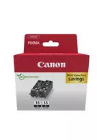 Canon 1509B029 originalūs rašalo kasetės, juoda, 2 vnt., 382 puslapiai