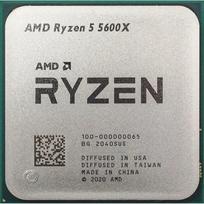 Stalinis procesorius AMD Ryzen 5 5600X, 6 branduoliai, 3,7 GHz bazinis, 4,6 GHz Boost, 32MB L3, lizdas AM4, DDR4-3200 palaikymas