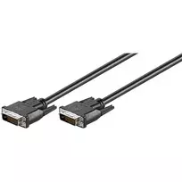Wentronic Goobay DVI-D FullHD Dual Link kabelis, juodas, 1,8 m - DVI-D kištukas Dual-Link (24+1 kontaktas) > DVI-D kištukas Dual-Link (24+1 kontaktas) (93573)