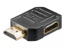 Wentronic Goobay a 344 G - HDMI adapter - HDMI (mot.) į HDMI (pat.) - stačiu kampu (51725)