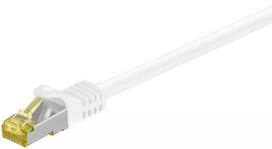 Tinklo kabelis Goobay RJ45 Patch Cord CAT 6A S/FTP 1m Baltas