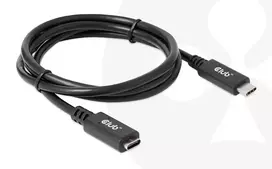 USB Gen1 tipo C ilginimo laidas CLUB3D CAC-1531, 1 m, USB-C kištukas į 2× USB-C lizdą, 5Gbps, 60W PD, 4K@60Hz
