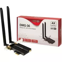 Vidinė WLAN Bluetooth PCIe kortelė Inter-Tech DMG-36 5400Mbit/s Wi-Fi 6