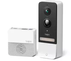 TP-Link Tapo išmanus vaizdo durų skambučio rinkinys, juodas, baltas