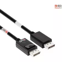 CLUB3D DisplayPort 2.1 dvipusis VESA DP80 sertifikuotas kabelis 4K240Hz, 8K60Hz arba 10K30Hz M/M 1,2 m