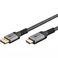 Goobay 65270 vaizdo kabelio adapteris 3 m DisplayPort HDMI pilka (65270)
