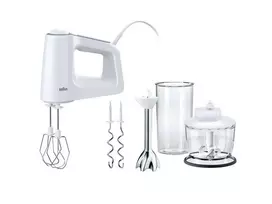 Braun MultiMix 3 HM 3137 WH rankinis plaktuvas 500 W baltas