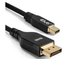 CLUB3D Mini DisplayPort™ į DisplayPort™ dvikryptis VESA DP80 sertifikuotas laidas M/M 1m/3,28ft