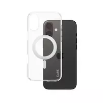 PanzerGlass CARE™ by ® Dėklas Skaidrus su Sidabriniu Stovu ir MagSafe iPhone 16 Plus