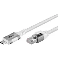 Goobay 74176 – USB 3.1 Type C tinklo adapterio laidas Gigabit Ethernet 2 m – tinklo kortelė – 1 000Mbps