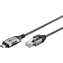 Goobay Ethernet kabelis USB-C 3.1 į RJ45 Slim 5 m - jungia maršrutizatorių, modemą (74405)