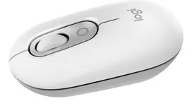 LOGITECH Pop Mouse – belaidė pelė su emodži mygtuku – Off White