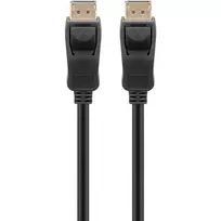Laidas DisplayPort Kištukas > DisplayPort Kištukas, 8K / 144Hz (juodas, 2 metrai, 54Gbit/s, DisplayPort 2.0 / 2.1)