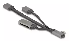 DeLOCK 64303 USB 3.2 Gen 1 Type-C USB šakotuvas 5000Mbit/s pilkas