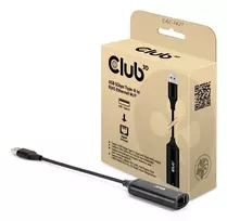 USB tipo-A į RJ45 adapteris CLUB3D CAC-1421 5GbE 0,245 m juodas