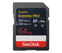 SanDisk Extreme PRO 64GB UHS-II SDXC atminties kortelė SDSDXDM-064G-GN4IN