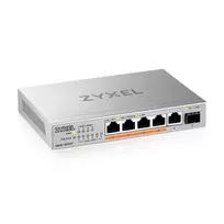 Zyxel XMG-105HP nevaldomas 2.5G Ethernet (100/1000/2500) jungiklis su PoE, sidabrinis