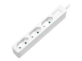 Ilgintuvas LogiLink LPS229 1,5 m 3 kištukiniai lizdai baltas