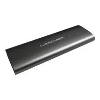 LC-Power LC-M2-C-MULTI-2 antracito spalvos išorinis M.2 SSD dėklas (NVMe ir SATA), USB 3.2 Gen 2x1