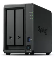 NAS Synology DiskStation DS725+ 2 lizdai Ryzen R1600 4GB DDR4 ECC, 2,5GbE, 2x M.2, RAID palaikymas, 0TB, Juoda