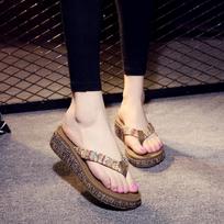 Shoes for Women Roman Flip Flops Sandals Thick Platform Trend Slides Outside Woman Slippers Non Slip Summer Luxury Shoe Trend 35