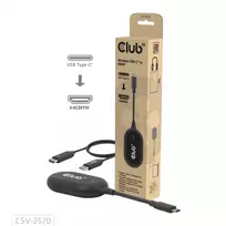 CLUB3D belaidis USB-C į HDMI siųstuvas-imtuvas, 1920 x 1080 pikselių, juodas