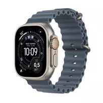 APPLE Watch Ultra 3 (2025) LTE 49 mm titaninis korpusas su Ocean Blue apyranke – mėlyna