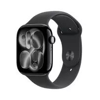 APPLE Watch Series 11 GPS 46mm dėklas iš Jet Black aliuminio su juodu sportiniu dirželiu S/M