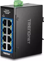 Trendnet 8 prievadų pramoninis Gigabit DIN-Bėgio mini jungiklis
