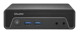 Shuttle Nano PC NE10N, Intel N 100, 1x HDMI, 1x DP, 6x USB, 1x LAN, be ventiliatoriaus, 24/7 darbui, su VESA laikikliu