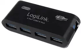 LogiLink USB 3.0 4x - 5000Mbit/Sek - USB 3.0 - 5 V - 107 mm - 200 mm - 101 mm (UA0170)