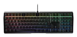 CHERRY MX 3.0S RGB klaviatūra žaidimams USB QWERTZ vokiška juoda
